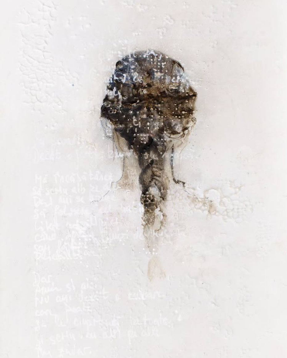 Blanco sobre blanco. 16x23 cm. Óleo sobre madera de tilo. (A. Moldovan)