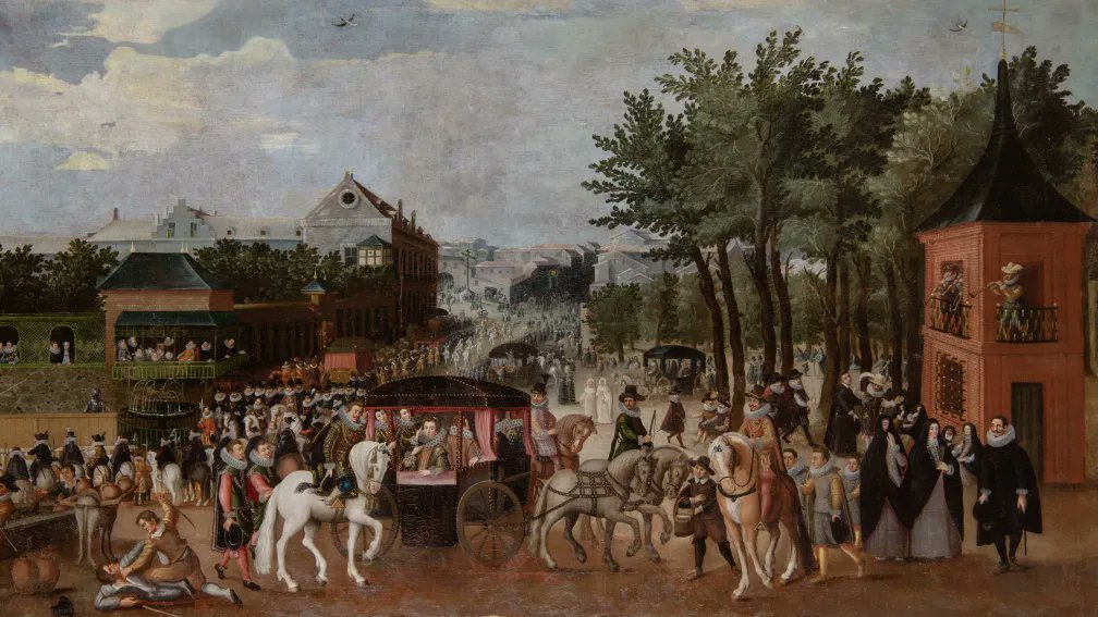 Teatro_de_grandeza_blog Anónimo, Torneo y festejo en el Prado de San Jerónimo, circa 1615, Museo del Castillo de Hochosterwitz.